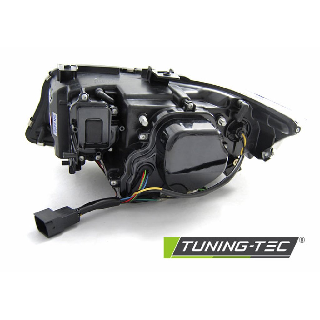Přední světla 3D LED angel eyes BMW E90/E91 05-08 chromová