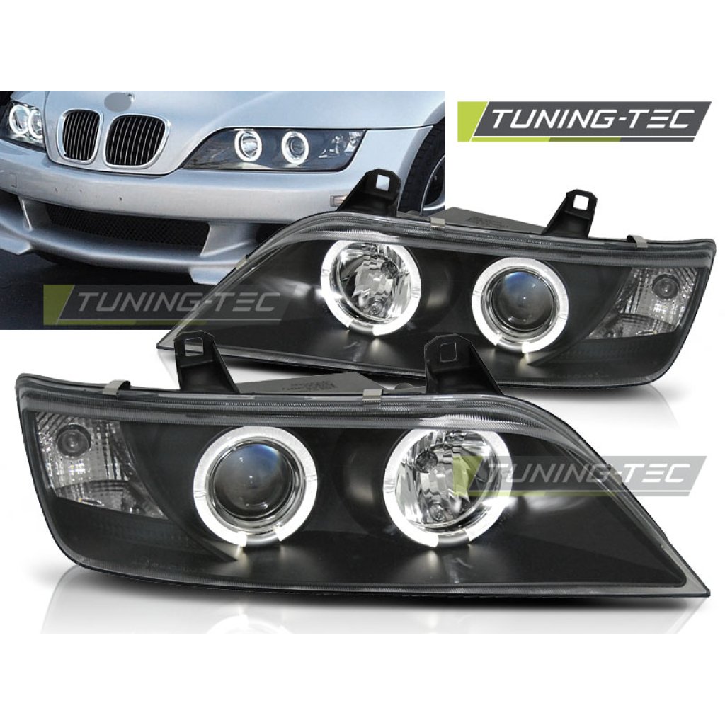 Přední světla angel eyes BMW Z3 černé