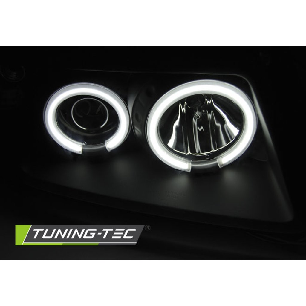 Přední světla angel eyes CCFL AUDI A3 8L 96-00 černá
