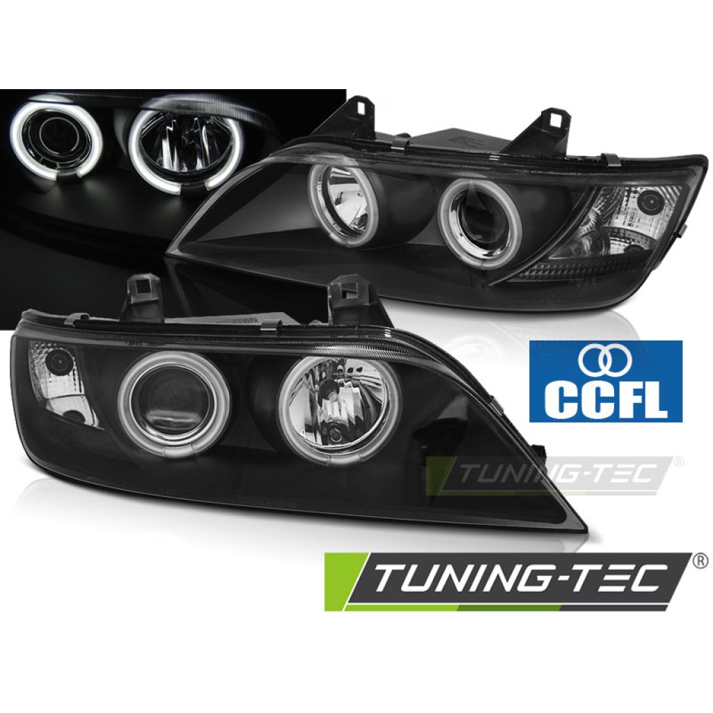Přední světla angel eyes CCFL BMW Z3 96-02 černá