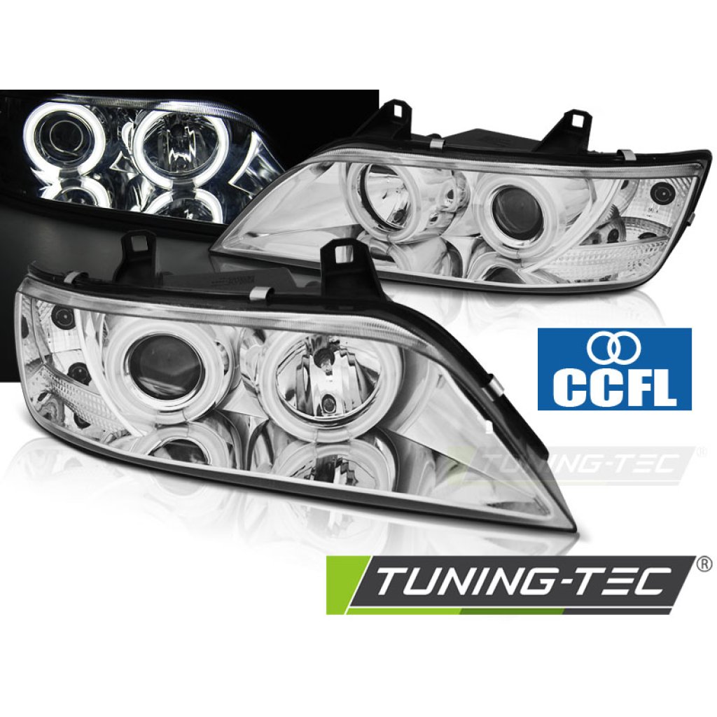 Přední světla angel eyes CCFL BMW Z3 96-02 chrom