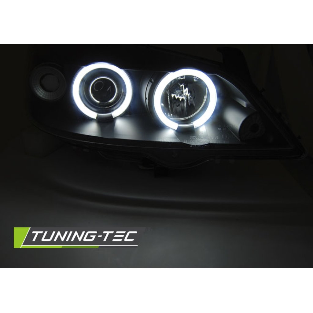Přední světla angel eyes CCFL Opel Astra G 98-03 černá