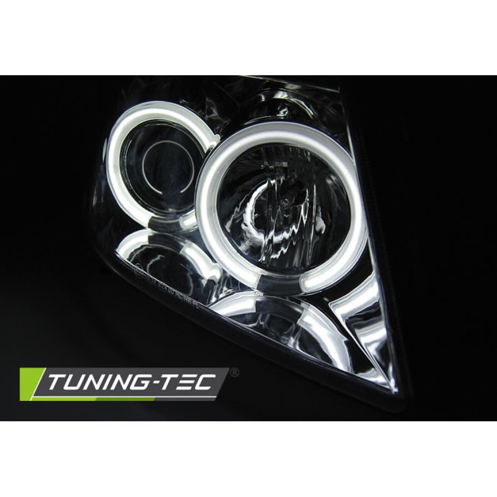 Přední světla angel eyes CCFL Suzuki Swift 05-10 chrom