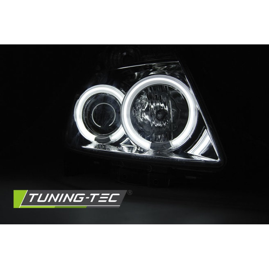 Přední světla angel eyes CCFL Suzuki Swift 05-10 chrom