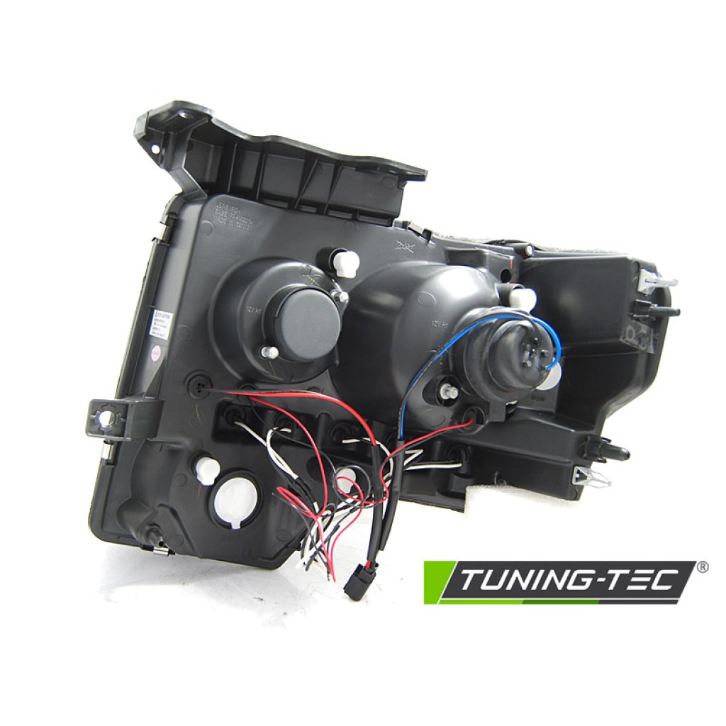 Přední světla angel eyes, LED, FORD F150 MK12 08-14 černá