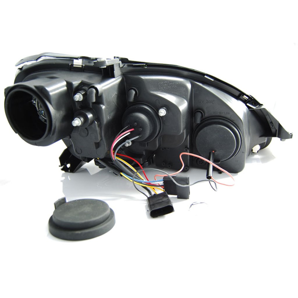 Přední světla angel eyes Mercedes Benz W203 00-03 chrom