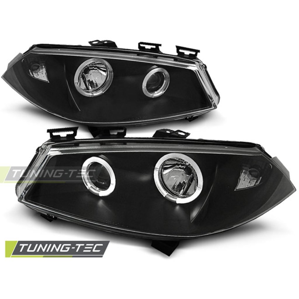 Přední světla Angel Eyes Renault Megane 02-05 černá
