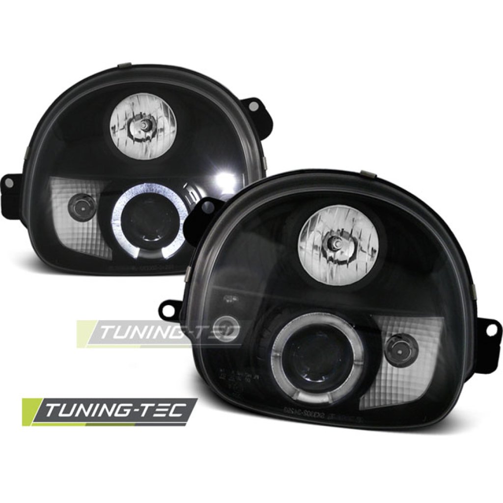 Přední světla angel eyes Renault Twingo černé