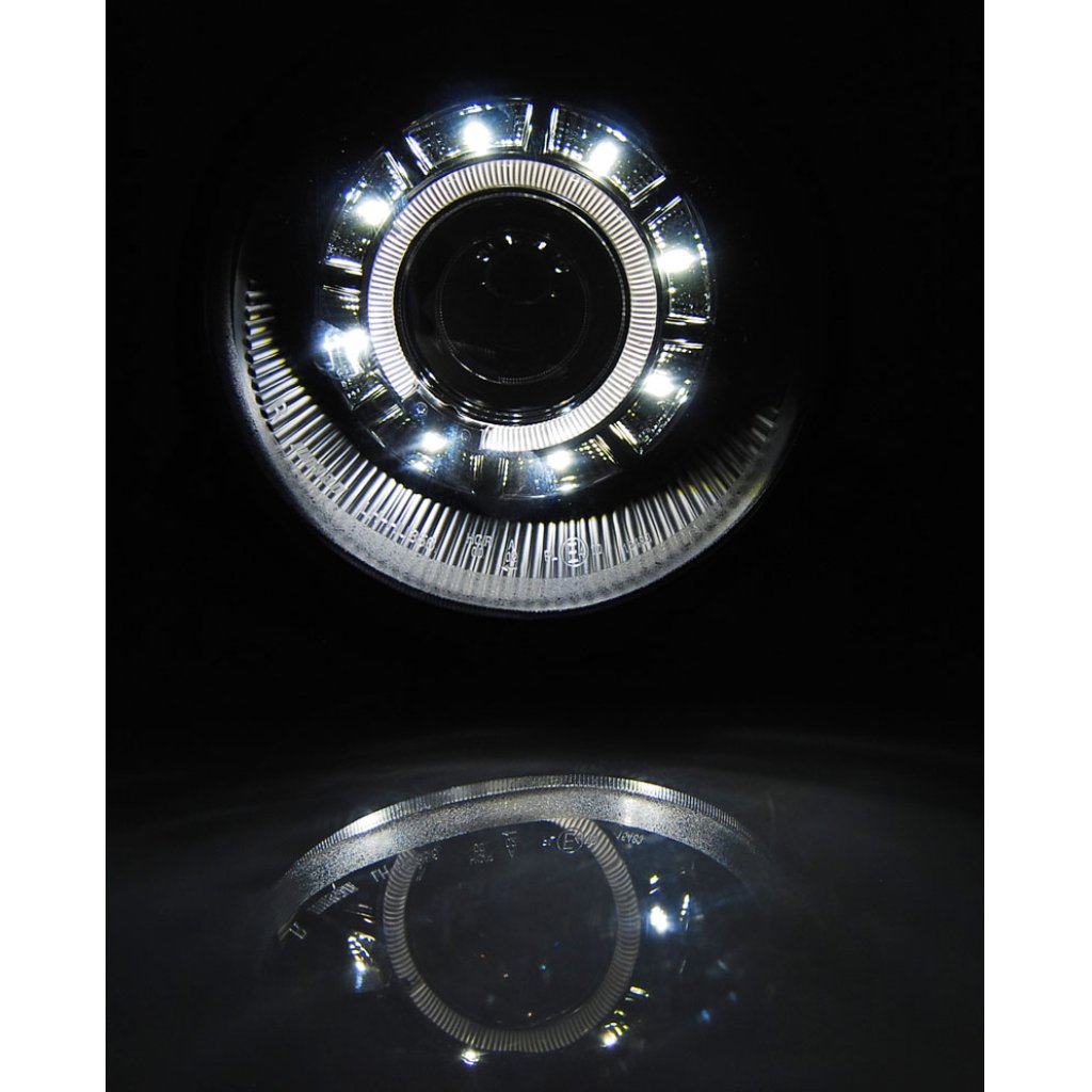 Přední světla Angel Eyes s LED VW Lupo 98-05 černá