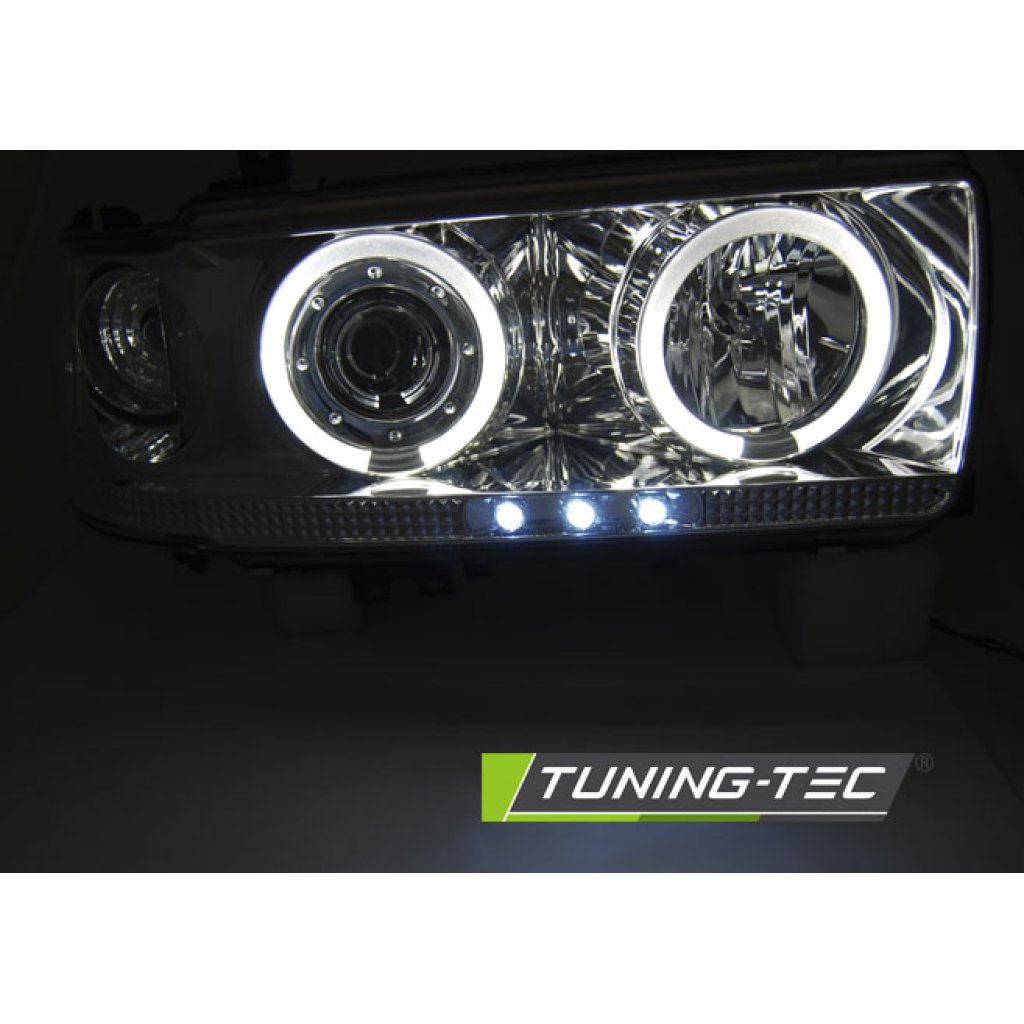 Přední světla angel eyes Toyota Land Cruiser 80 90-97 chrom