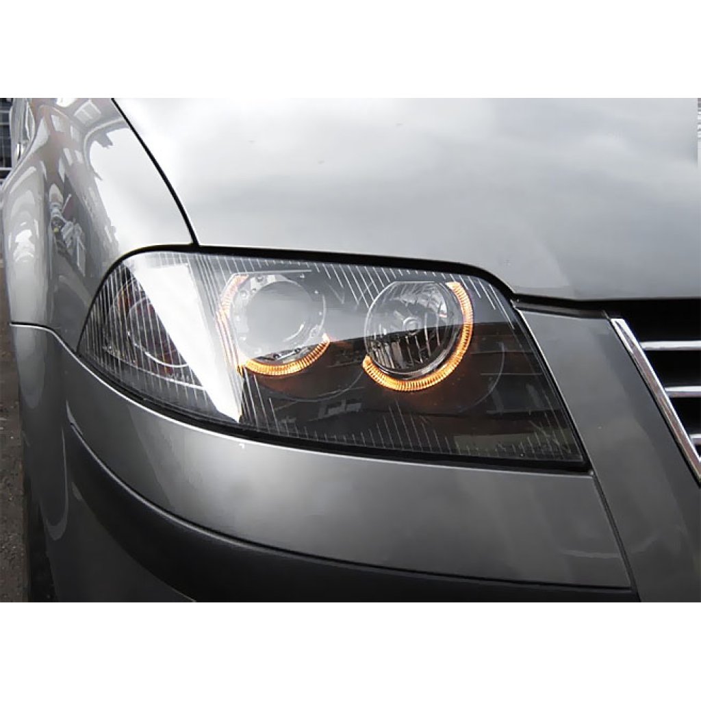 Přední světla angel eyes VW Passat 3BG černé