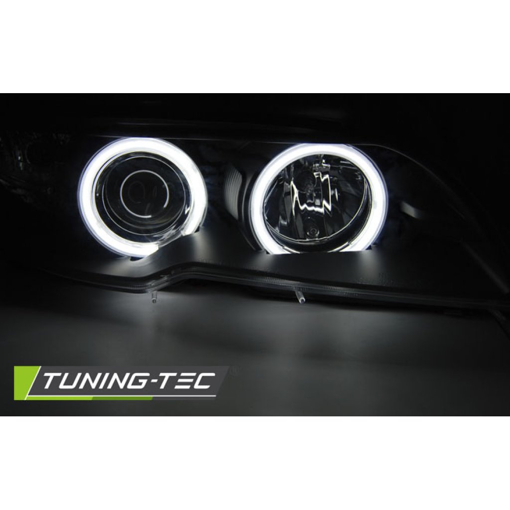 Přední světla CCFL Angel eyes D2S xenon BMW E46 coupe/cabrio 03-06 černá