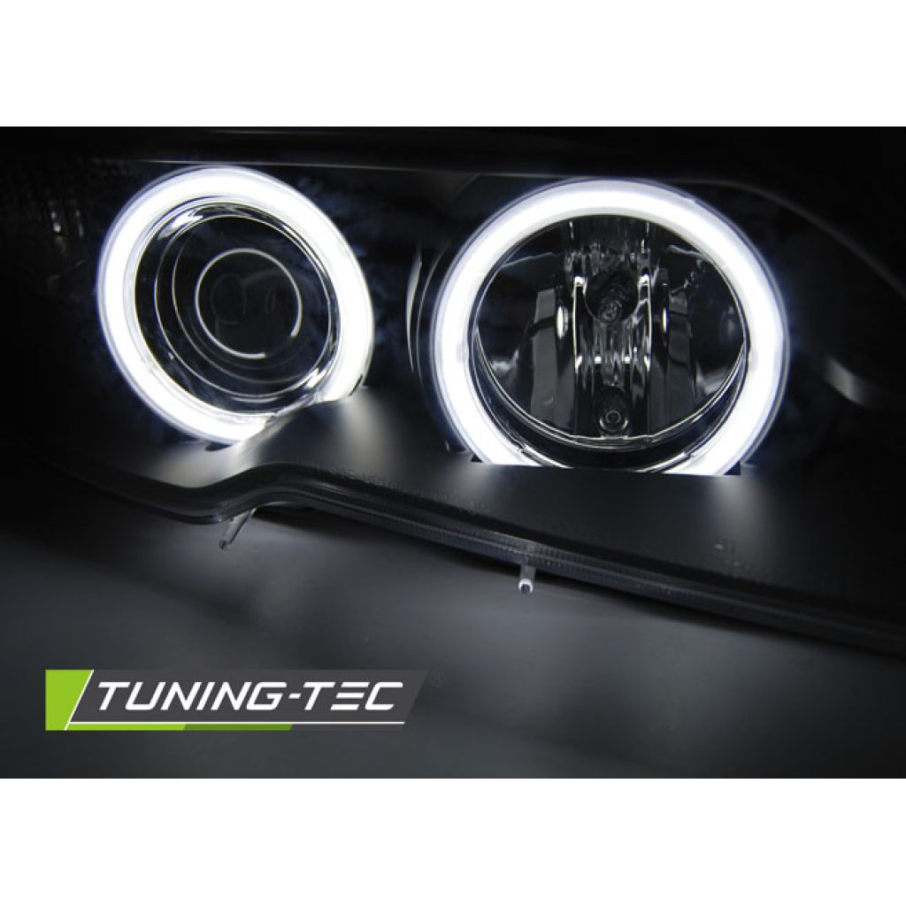 Přední světla CCFL Angel eyes D2S xenon BMW E46 coupe/cabrio 03-06 černá