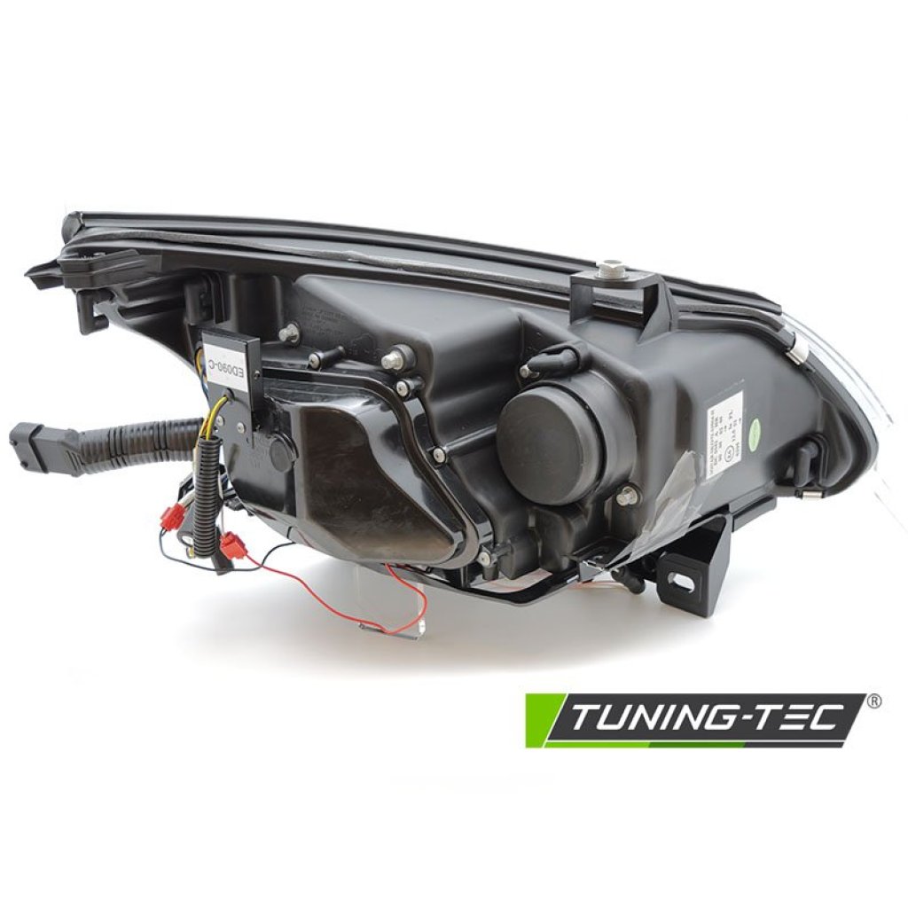 Přední světla, CCFL angel eyes, LED blinkr BMW E60 / E61 D2S xenon, 03-04 černá