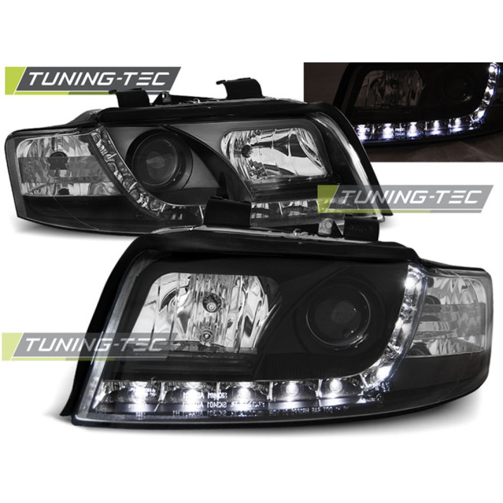 Přední světla Devil eyes AUDI A4 8E 00-04 černá