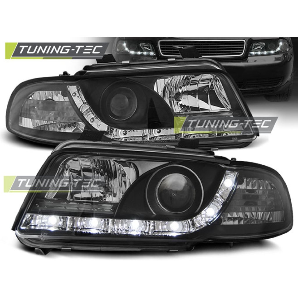Přední světla Devil eyes AUDI A4 B5 94-98 černá