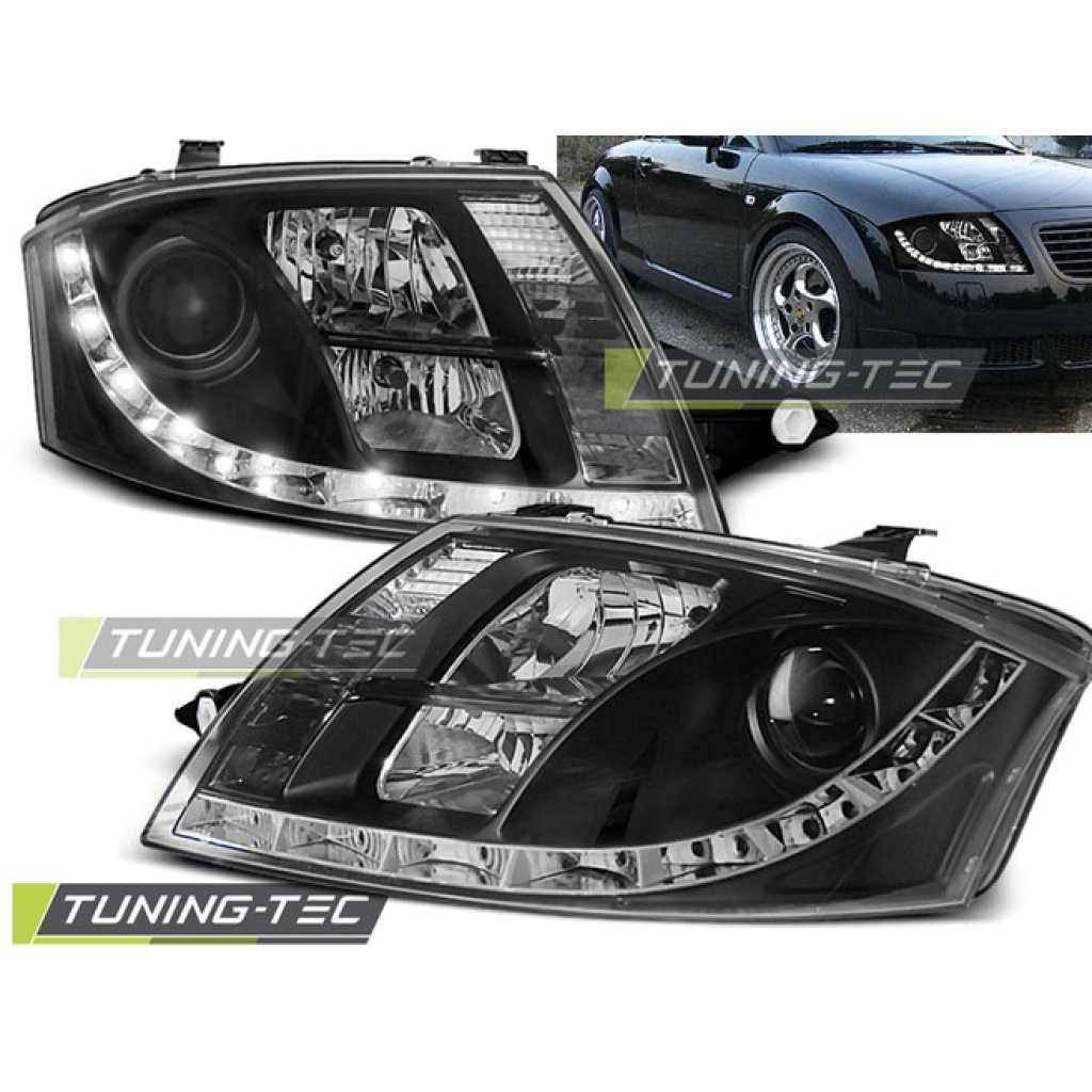 Přední světla Devil Eyes Audi TT 8N 98-06 černé