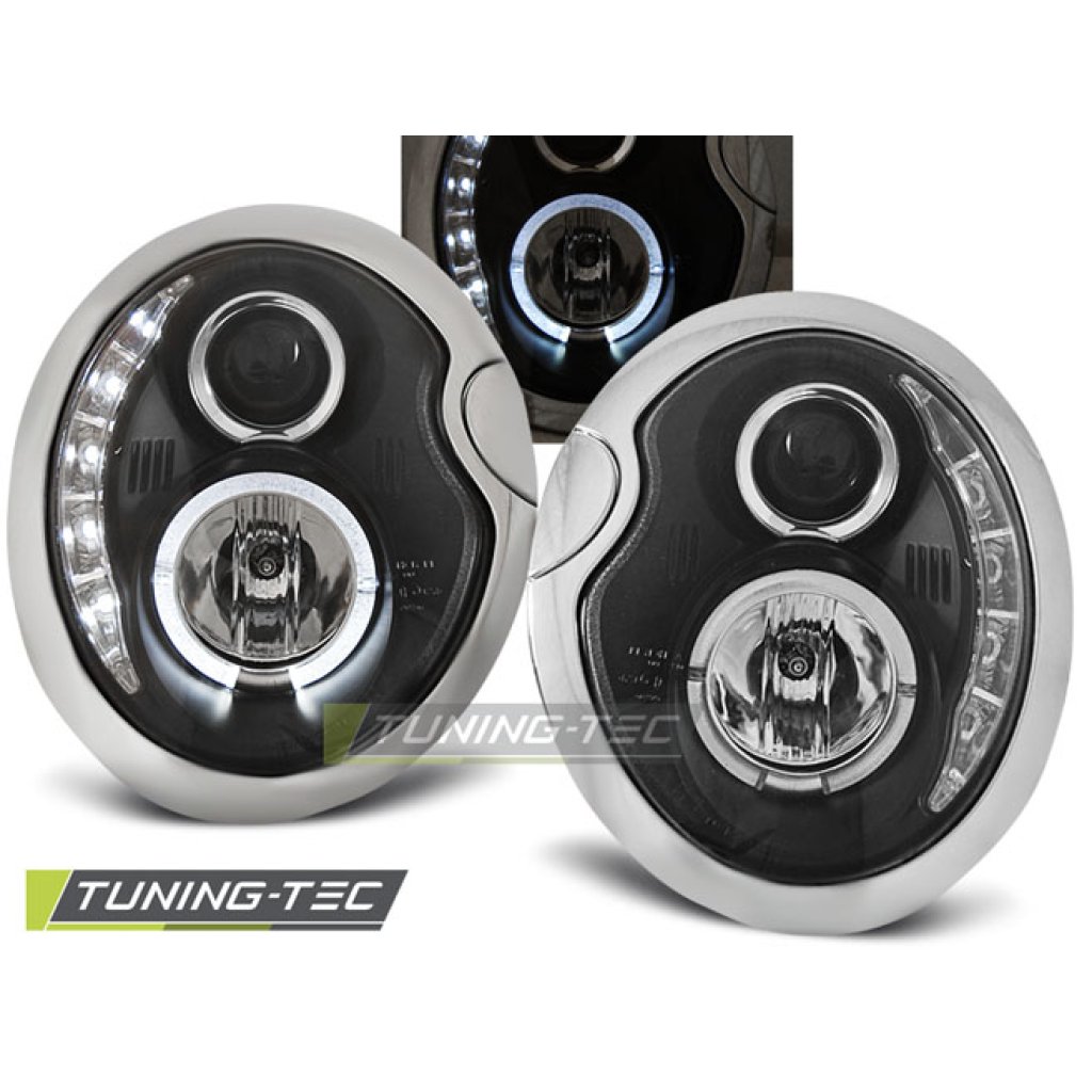 Přední světla Devil Eyes Mini 01-07 černá