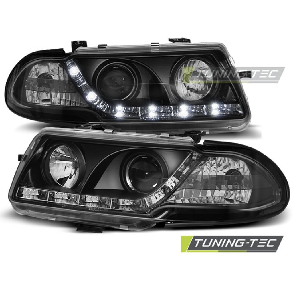 Přední světla Devil Eyes Opel Astra F 95-98 černá