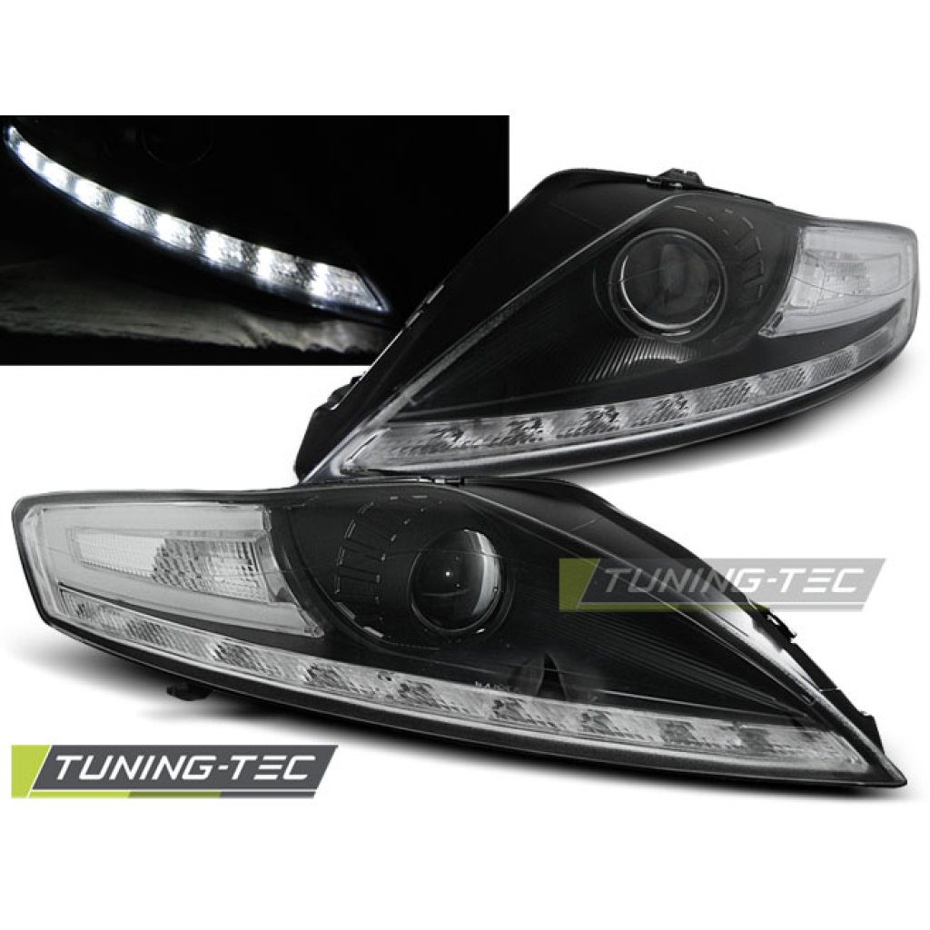 Přední světla Devil Eyes s LED Ford Mondeo 07-10 černá