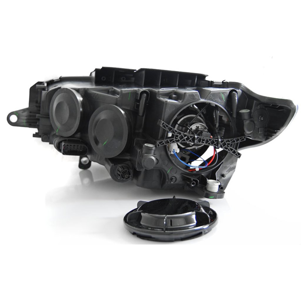 Přední světla Devil Eyes s LED VW Passat CC 08-12 černá