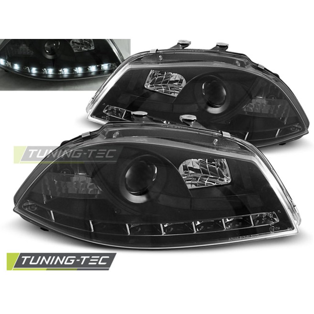 Přední světla Devil Eyes Seat Ibiza 6L 03-08 černá