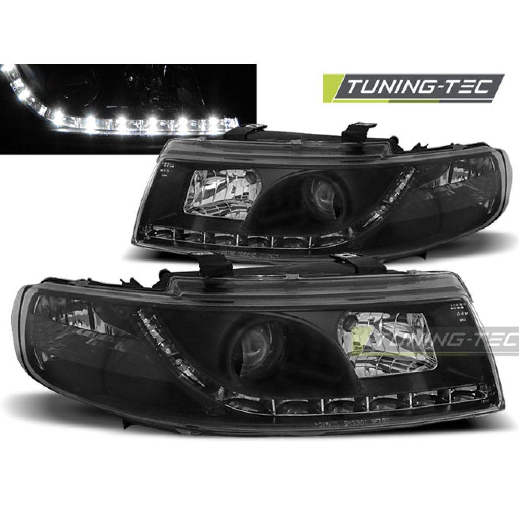 Přední světla Devil Eyes Seat Leon/Toledo 99-04 černá