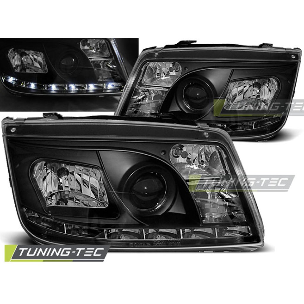 Přední světla Devil Eyes VW Bora 99-05 černé