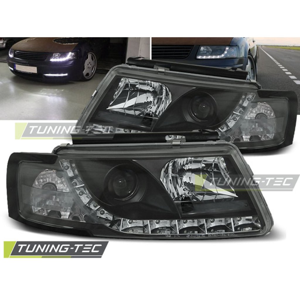 Přední světla Devil Eyes VW Passat 3B 97-00 černé