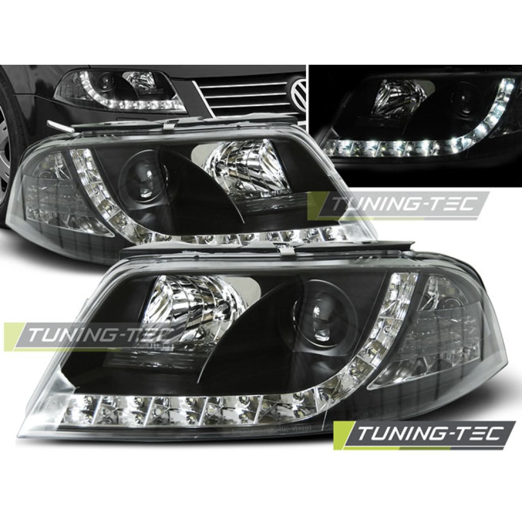 Přední světla Devil Eyes VW Passat 3BG 01-05 černé