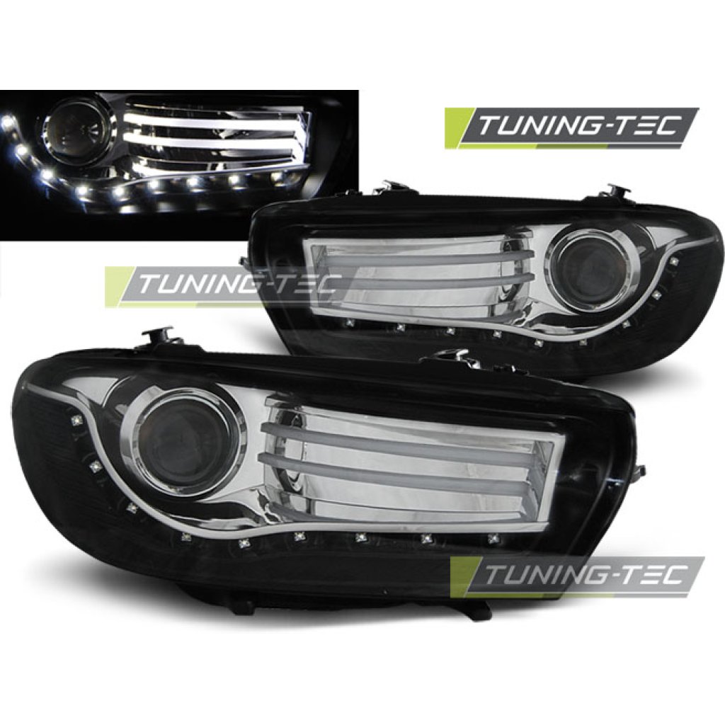 Přední světla Devil Eyes VW Scirocco 3 černá