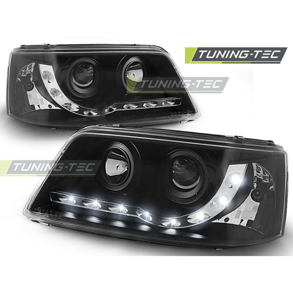 Přední světla Devil Eyes VW T5 černé