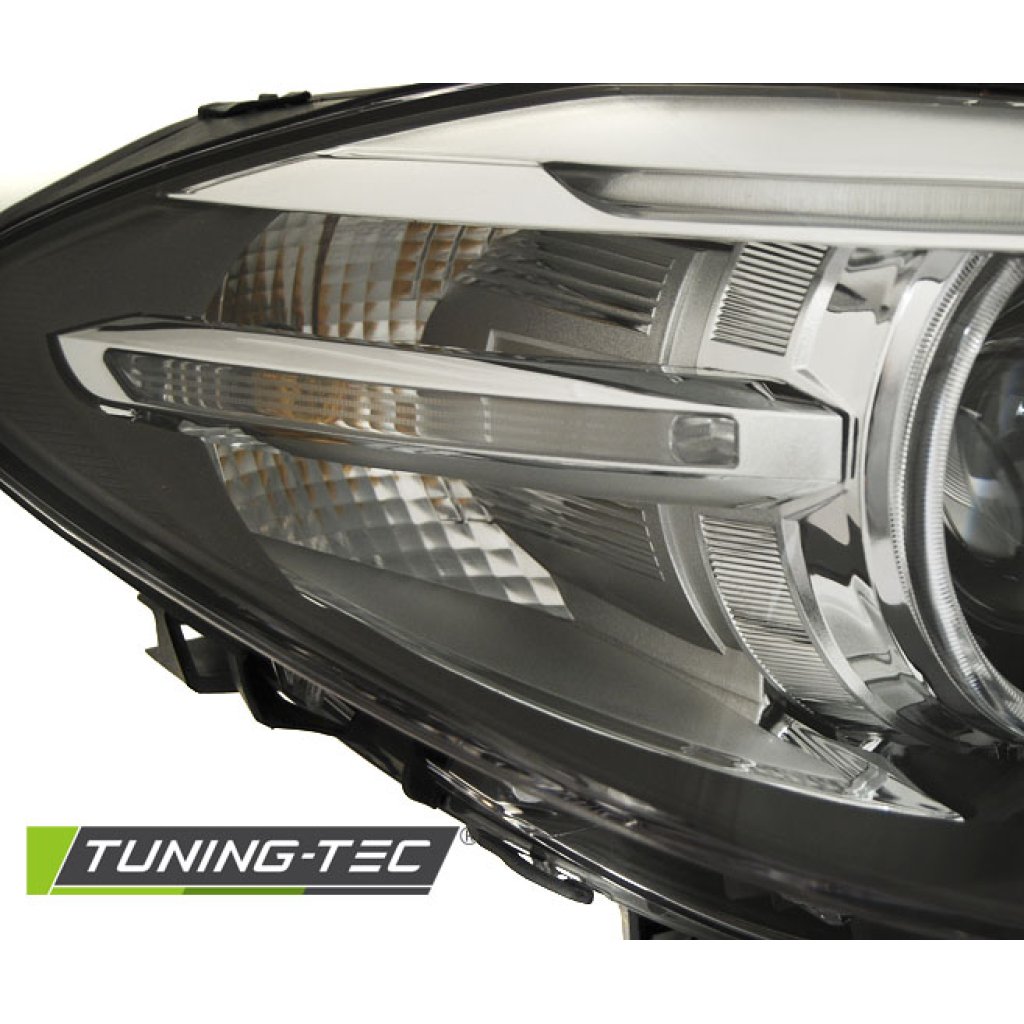 Přední světla LED angel eyes s denními světly BMW F10/F11 xenon D1S 10-13