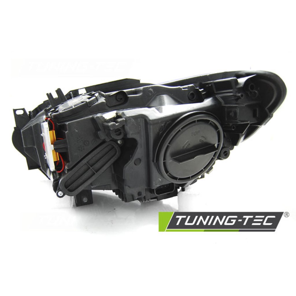 Přední světla LED angel eyes s denními světly BMW F20/F21 11-14 černá