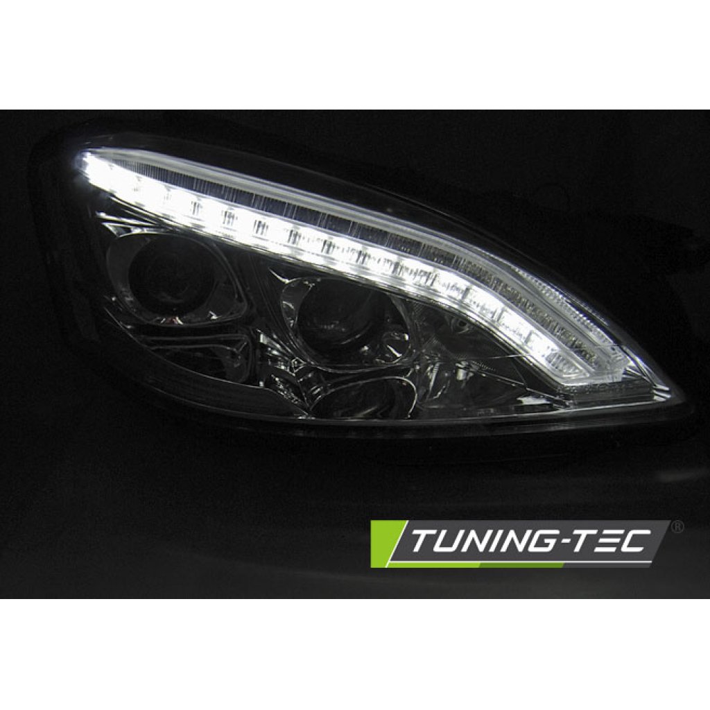 Přední světla LED D1S xenon Mercedes-Benz S W221 05-09 černá