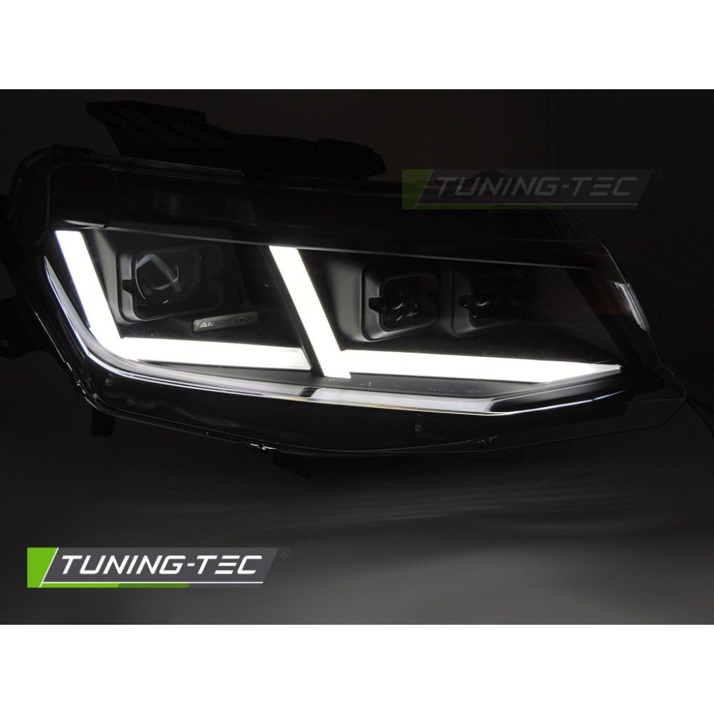 Přední světla LED, LED denní světla pro CHEVROLET CAMARO 2016-2018 černé