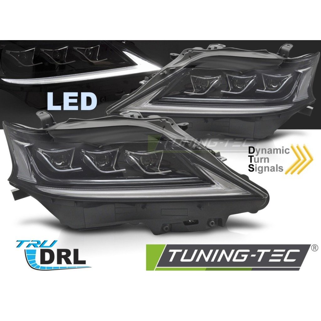 Přední světla LED pro LEXUS RX 2012-2015 černá