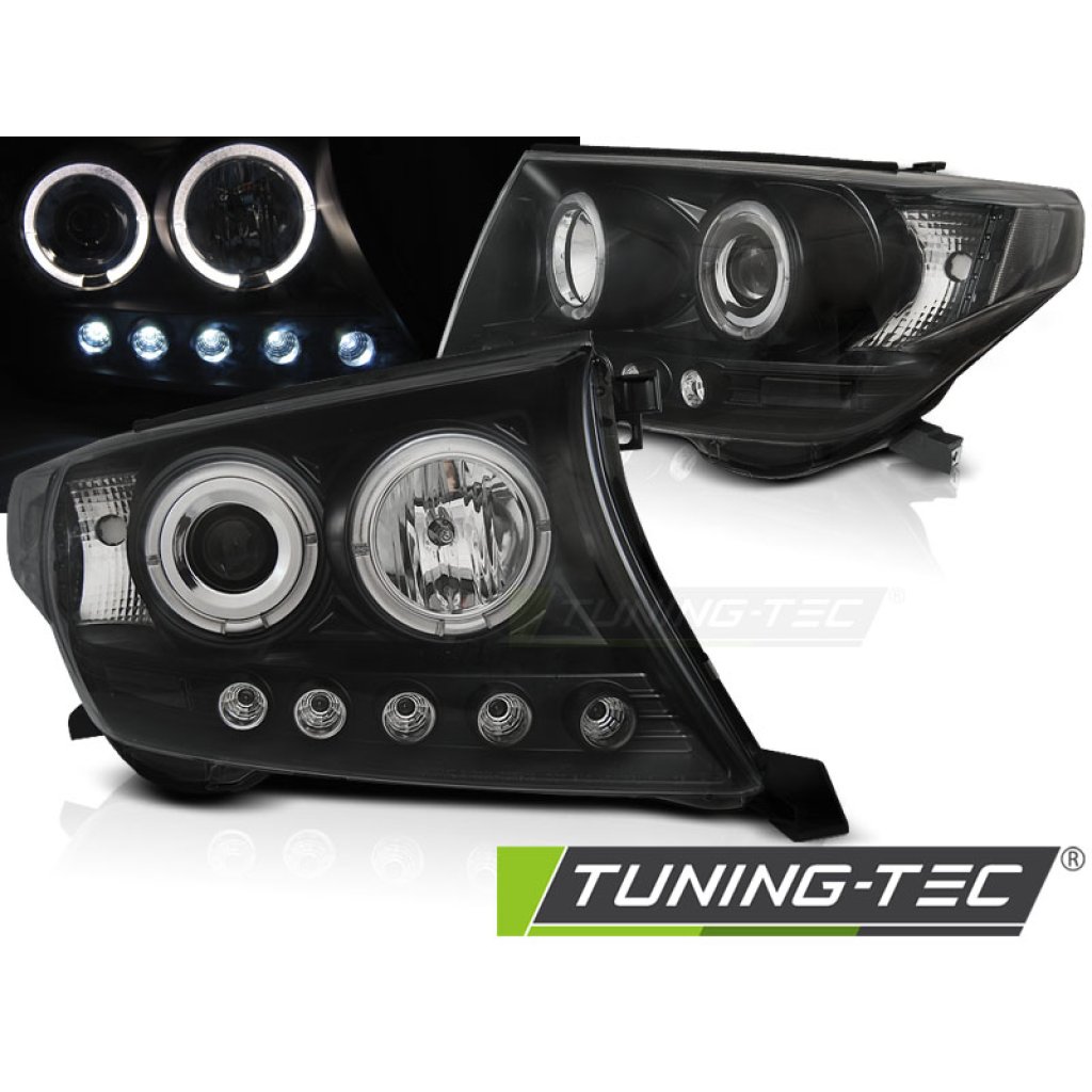 Přední světla LED Toyota Land Cruiser FJ200 07-12 černá