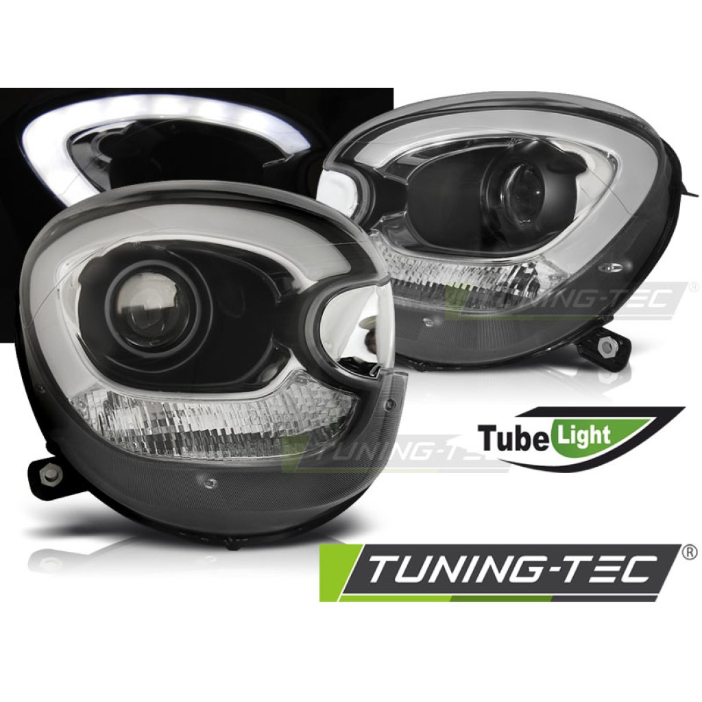 Přední světla LED Tubelight BMW Mini R60 10-14 černá