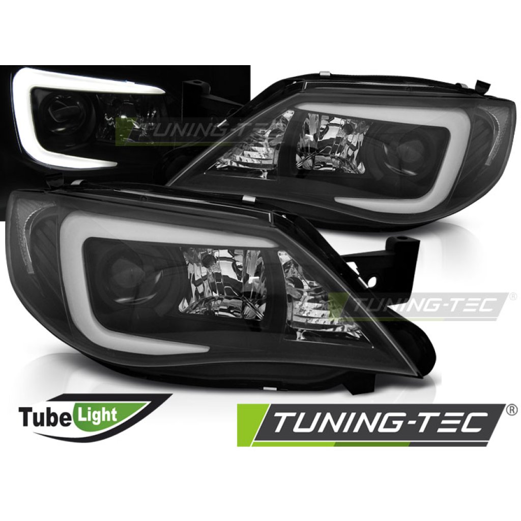 Přední světla LED TubeLight Subaru Impreza III GH 07-12 černá