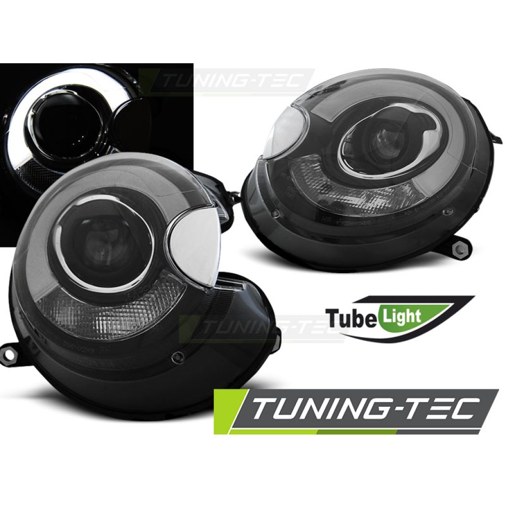 Přední světla LED TubeLights BMW Mini Cooper 06-14 černá