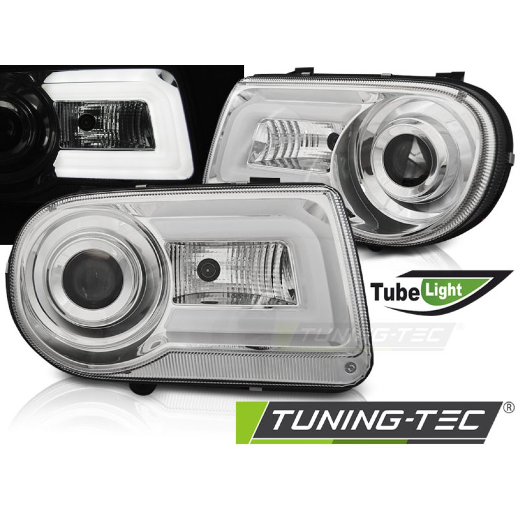 Přední světla LED TubeLights Chrysler 300C 05-10 chrom