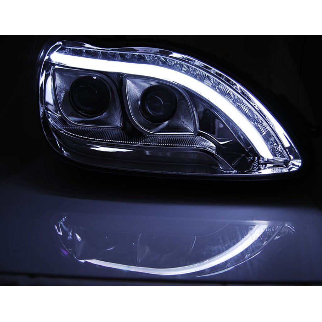 Přední světla LED TubeLights Mercedes-Benz S W220 98-05 chrom