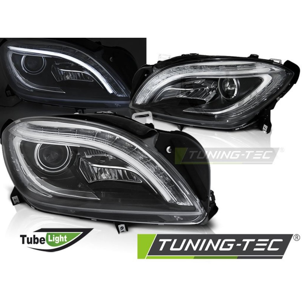 Přední světla s LED blinkrem, Mercedes-Benz M W166 2011-2015 černá
