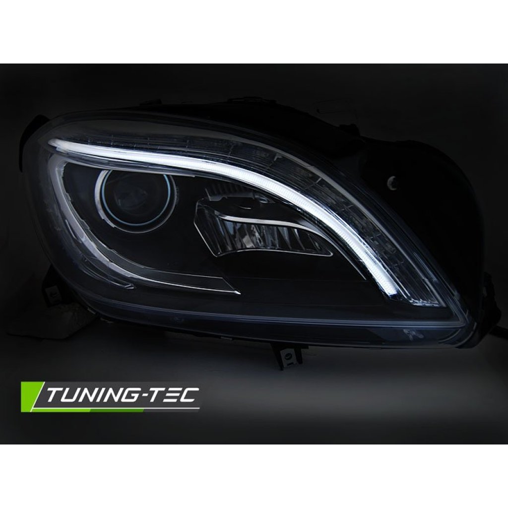 Přední světla s LED blinkrem, Mercedes-Benz M W166 2011-2015 černá
