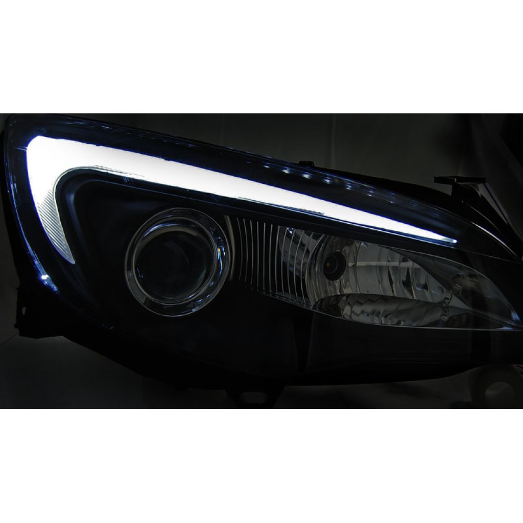 Přední světla s LED denními světla Opel Astra J 10-15 černá