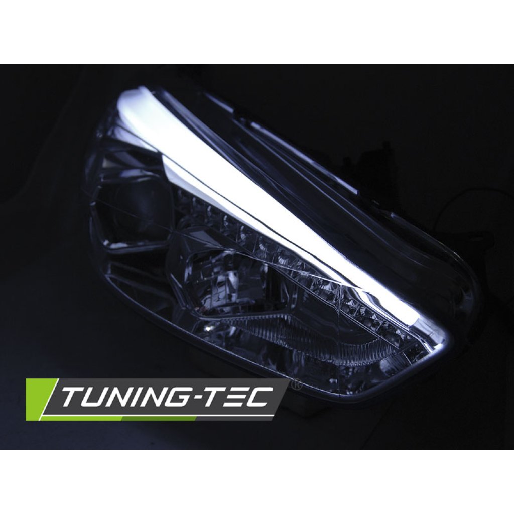 Přední světla s LED denními světly Ford Focus MK3 15- chrom
