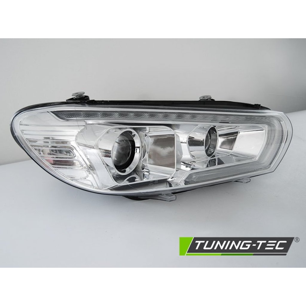 Přední světla s LED denními světly, LED dynamickým blinkrem VW Scirocco 08-14 xenon chromová