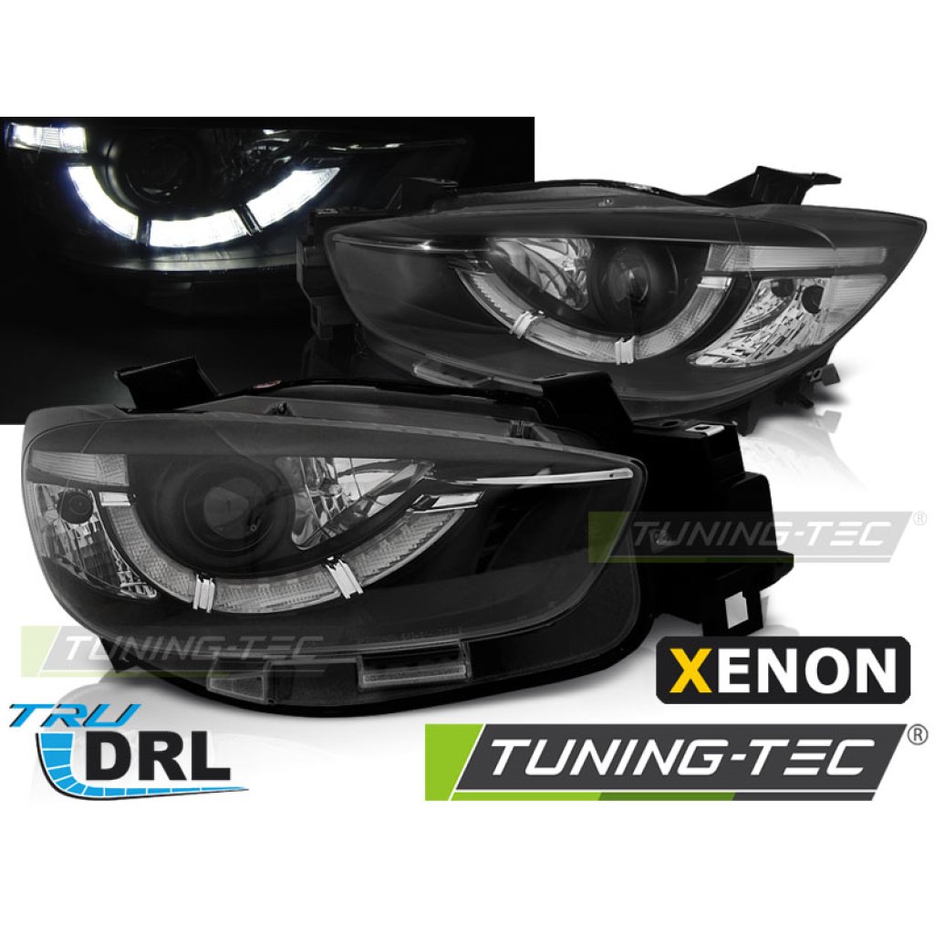 Přední světla s LED denními světly Mazda CX-5 11-15 Xenon D4S, AFS, černá