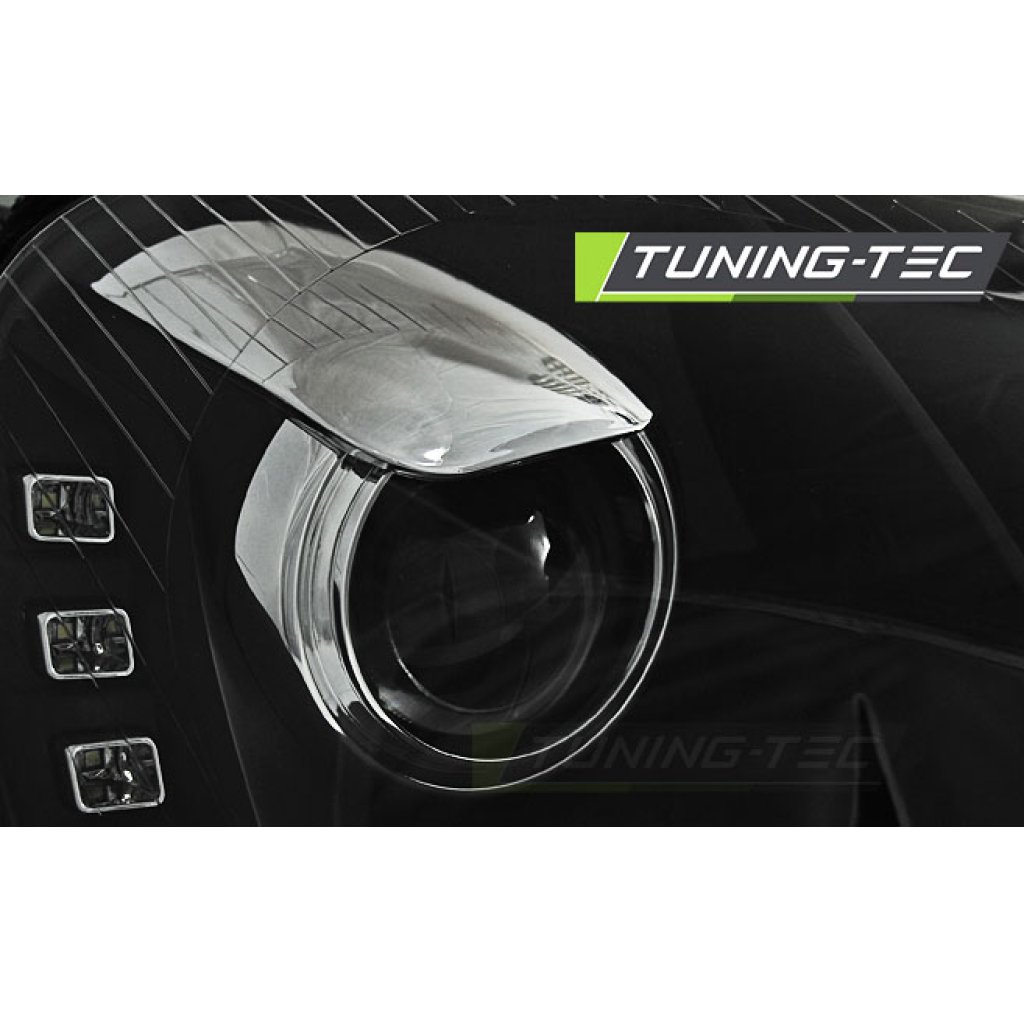 Přední světla s LED denními světly VW Golf 5 03-09 černá